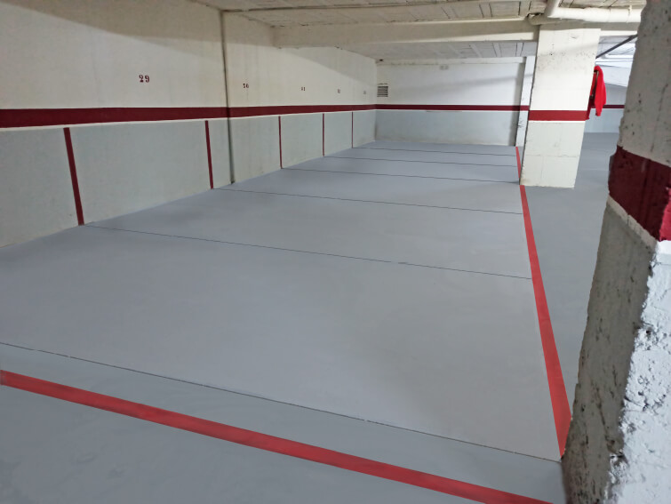 Reparación de baches en pavimentos con Molins: resultado final.